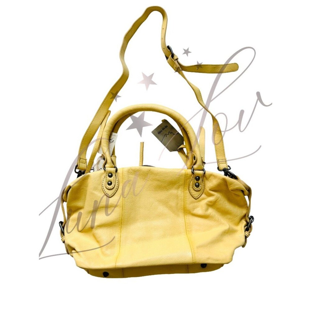 FREE PEOPLE We The Free Baby Emerson Tote Bag In 🔥Butter Yellow🔥 NWT - Picture 8 of 13